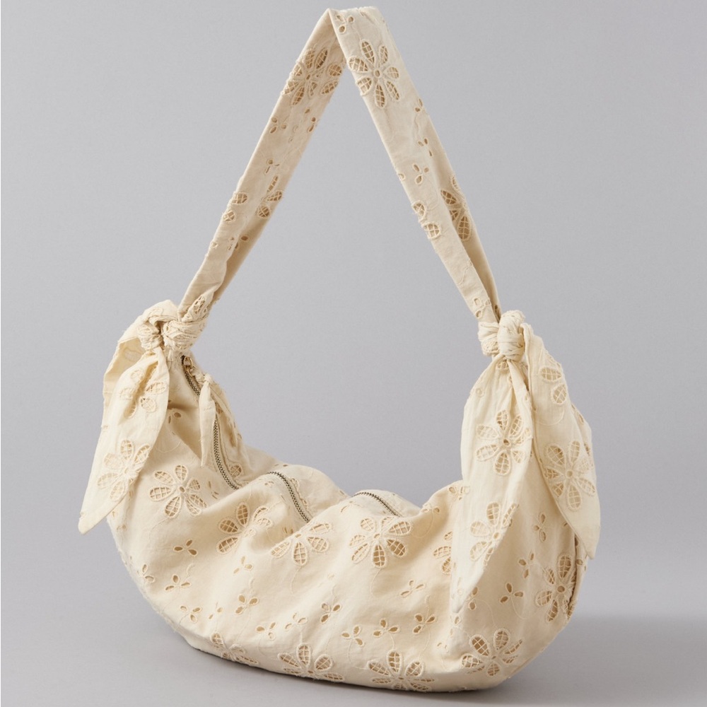 American Eagle Outfitters Cream Hobo Bag